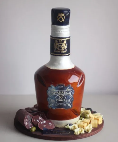 Торт Бутылка Виски 3258