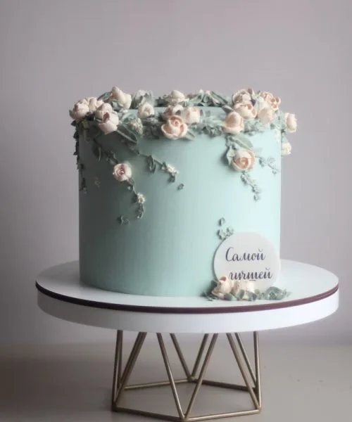 Торт Кремовые Цветы 3259