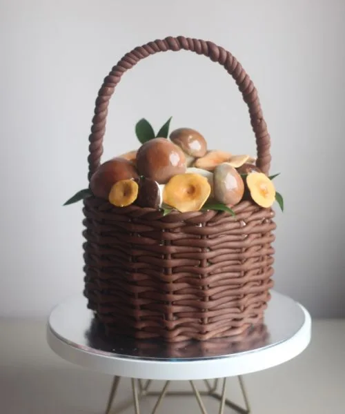Торт Корзинка с Грибами 3323