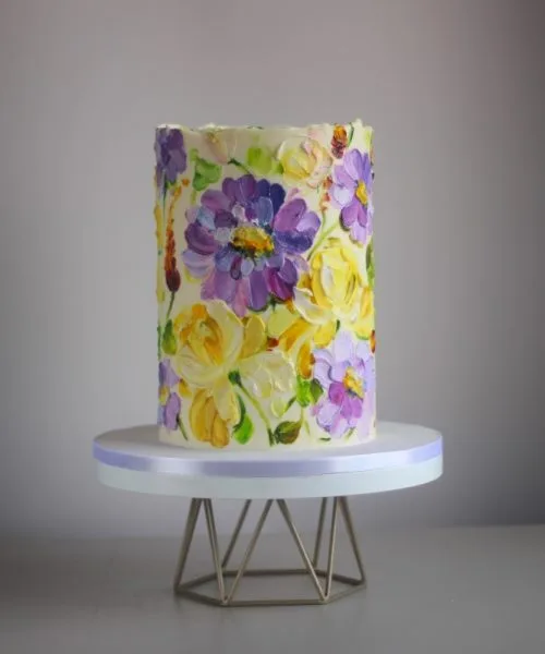 Торт Кремовые Цветы 3334