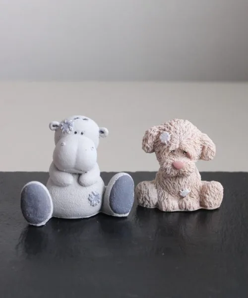 1 Шоколадные Фигурки На Торт Нейтральные Собачка, Бегемотик