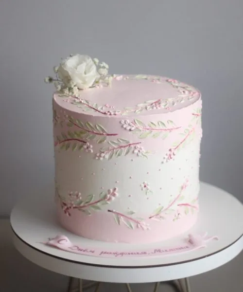 Торт Кремовые Цветы 3501