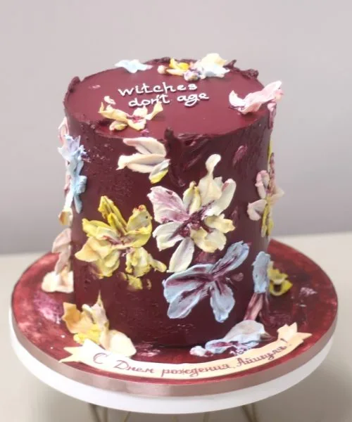 Торт Кремовые Цветы 3522