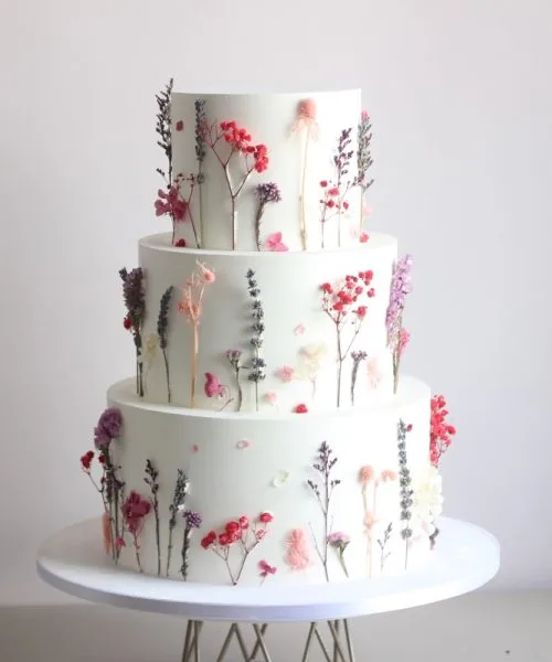 Торт Свадебный Цветочный 3795