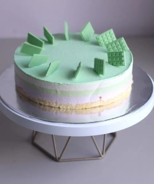 Торт Пломбир Фисташка Малина 3789