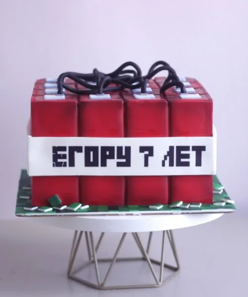 Торт Динамит Майнкрафт 3805