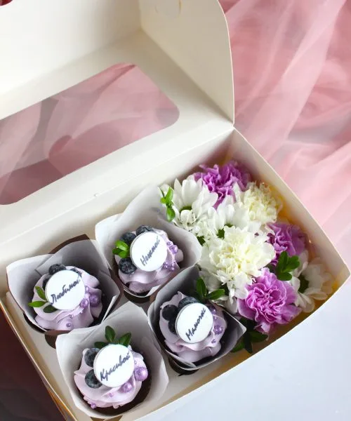 Набор Капкейков С Цветами М1