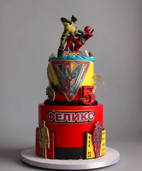 Торт Супер Герои 3601