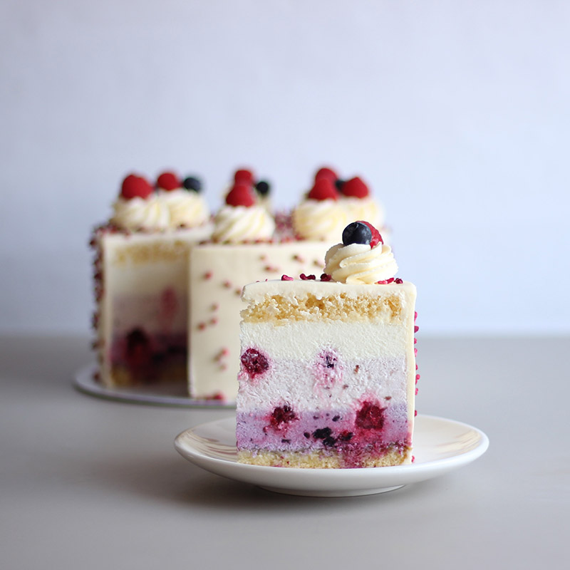 Мусс пломбир малина-черника